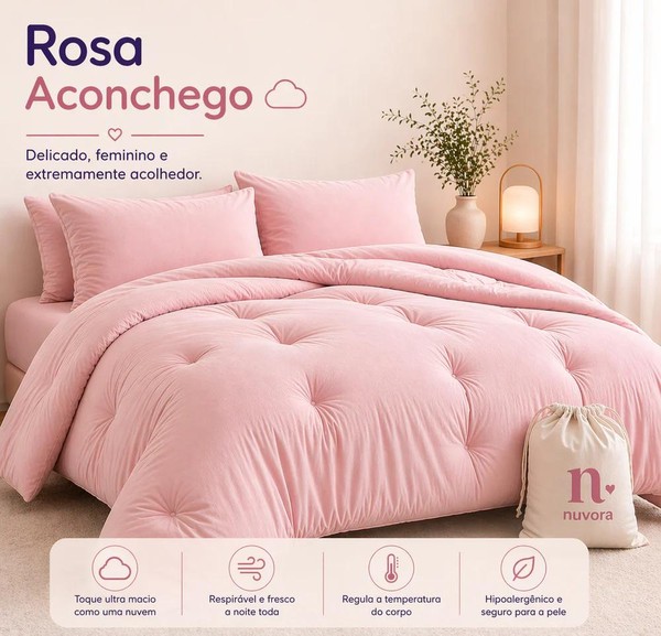 Promoção de inverno (Pague 1 Leve 2) Edredom Marshmallow 2 em 1 + Frete Grátis