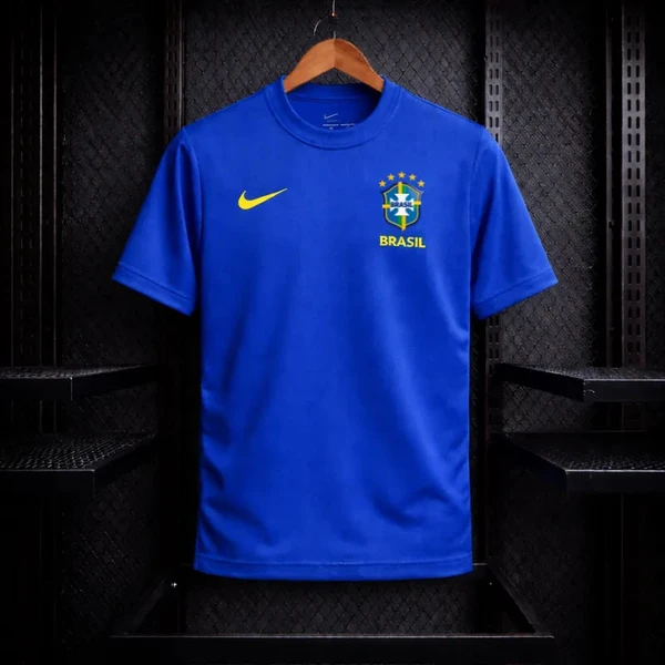 Camisa Brasil Torcedor Nike 2026 Azul Masculina
