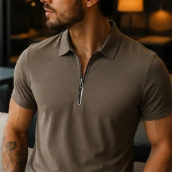 [LEVE 5 PAGUE 3] Camisa Masculina Roman em Algodão e Elastano Premium (Alto Padrão de Estilo!)