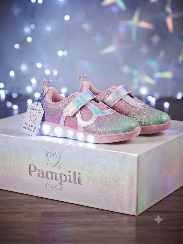 TENIS PAMPILI SNEAKER LUZ COLORIDO 165166 