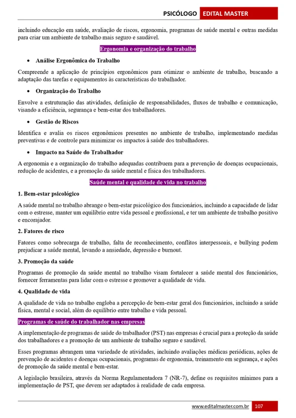 Combo Psicólogo - SESAU Alagoas
