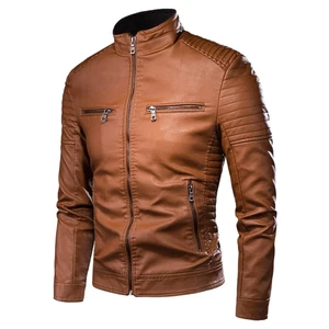 Jaqueta Masculina de Couro Italiano Firenzi