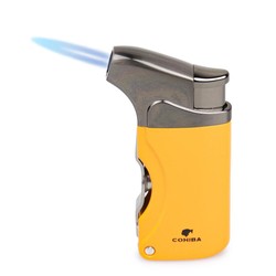 Isqueiro Maçarico com Furador Cohiba 106 - Amarelo (1 Chama)