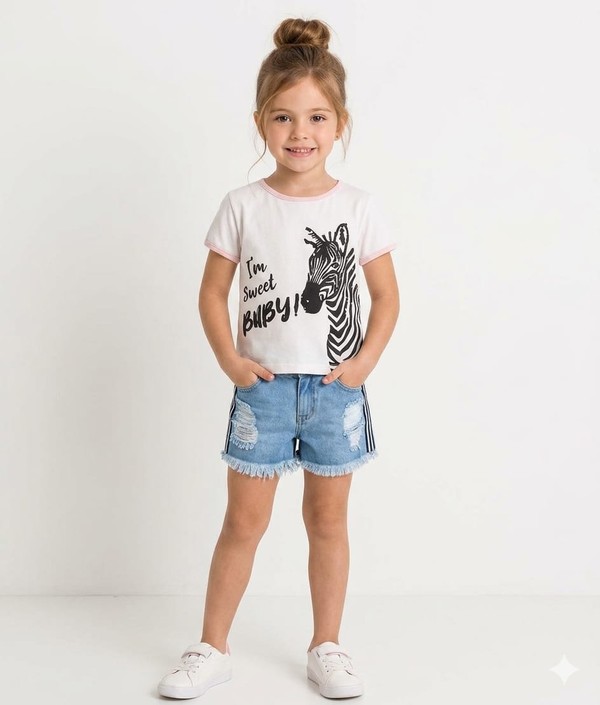CONJUNTO VERAO WILD PRINT 17022 PETIT CHERIE INFANTIL