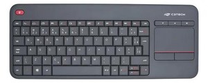 Teclado Multimídia C3Tech WT200BK Sem Fio 2.4GHz ABNT2 com Touchpad