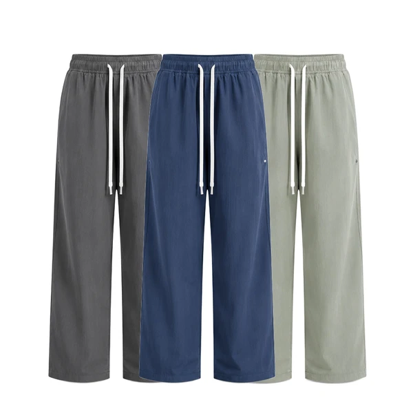 [LEVE 3 PAGUE 2] Calça Feminina Flora em Seda Gelo e Sarja (Um toque chic para o seu look!)