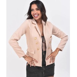 Blazer Alfaiataria Feminino Casaco Social Com 6 Botão 