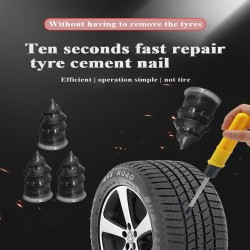 10/30 pçs reparação de pneus de carro conjunto de unhas de borracha universal carro motocicleta reparação de pneus unhas caminhão scooter bicicleta pneu punctura ferramenta de reparo