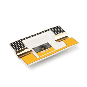 Cinzeiro de Ceramica para 2 Charutos Cohiba - Branco