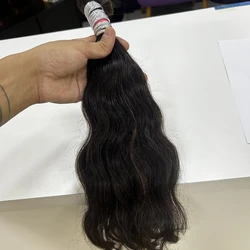 Cabelo Indiano Castanho ondulado 45cm - 100gr