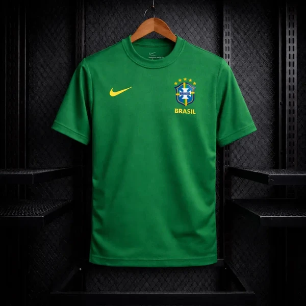 Camisa Brasil Torcedor Nike 2026 Verde Masculina