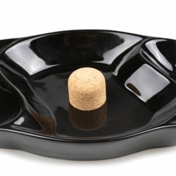 Cinzeiro para 2 Cachimbos Meglio London - Preto