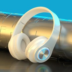 Fones de ouvido sem fio Bluetooth 5.0 com redução de ruído e luzes RGB multicoloridas -B39