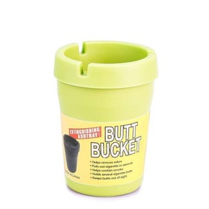 Cinzeiro de Cigarro para Carros (Portátil) - (Apaga Sozinho) - Amarelo