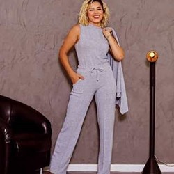 CONJUNTO FEMININO LÃNZINHA DE FRIO OUTONO INVERNO 3 PEÇAS ESTILOSO PANTALONA