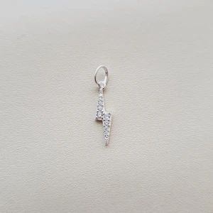 Pingente Zircônia Raio (8) BRANCO TAM-1 MINI