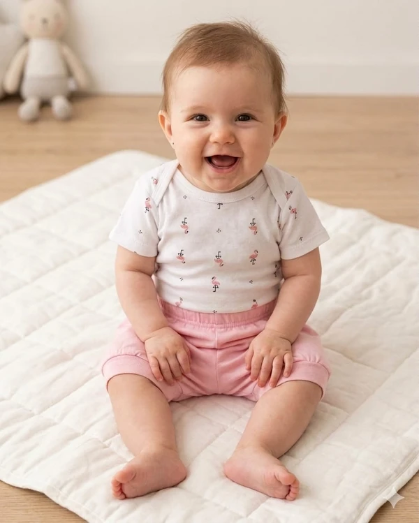 66532 CONJUNTO BODY COM SHORT ROSA FLAMINGO PINGO LELÊ