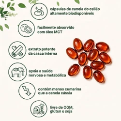 NoraVitta – Canela do Ceilão 7.200mg com Óleo MCT