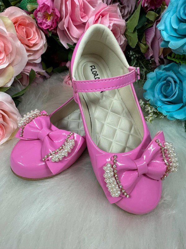 Sapatilha Flor Di Mila - Rosa Chiclete Pérolas