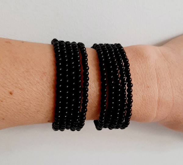 KIT 2 PULSEIRAS PRETINHO BÁSICO 