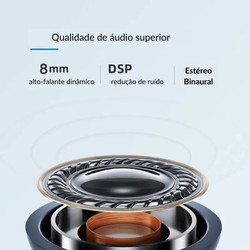Fone de ouvido Bluetooth 5.1 Gamer Y80 de grande desempenho Design ergonômico na cor preta 