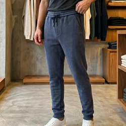 [Leve 3, Pague Só 2!] Calça Kodiak Masculina em Malha Canelada de Alta Densidade e Forro de Pelúcia Densa de Blindagem Térmica com Bolsos em Zíper