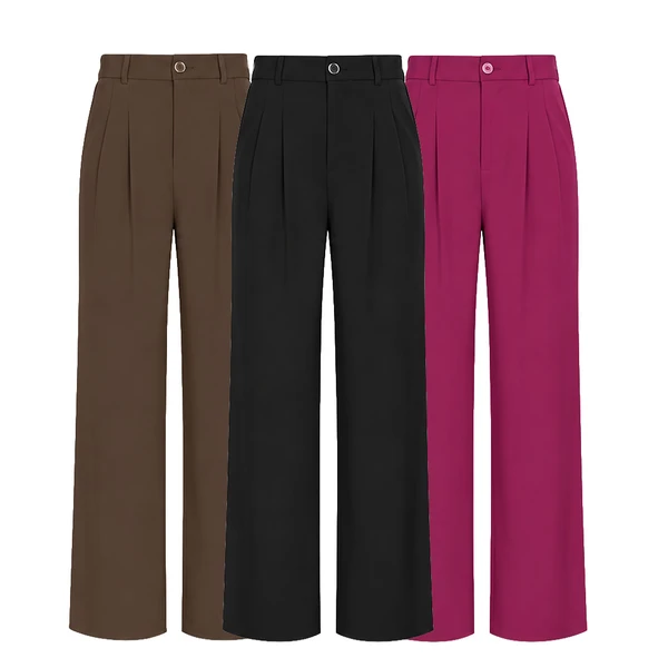 [LEVE 3 PAGUE 2] Calça Feminina Helena em Seda Gelo e Elastano (Elegante, confortável e irresistível!)