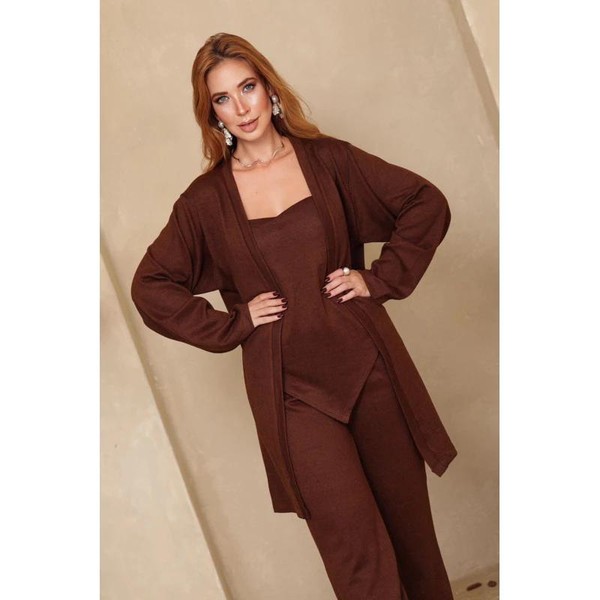 Conjunto Lãzinha Casual 3 Peças Outono Inverno 2026