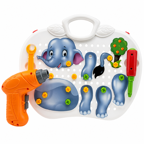 Kit Educativo Infantil Monta E Desmonta Com Parafusadeira