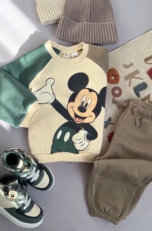 Conjunto De Moletom - Mickey Verde 