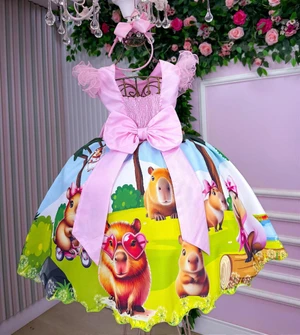 Vestido Temático  - Capivara