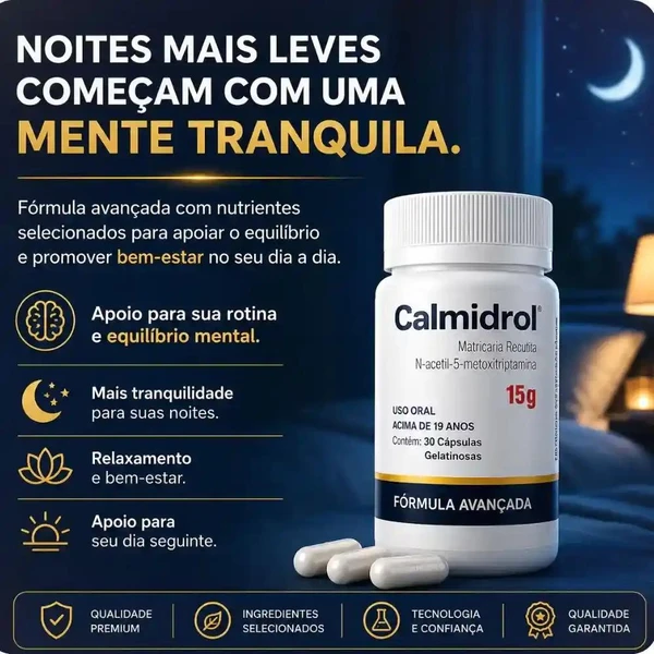 Calmidrol - Reconquiste a paz que a rotina agitada te tirou. - Kit com 2 frascos