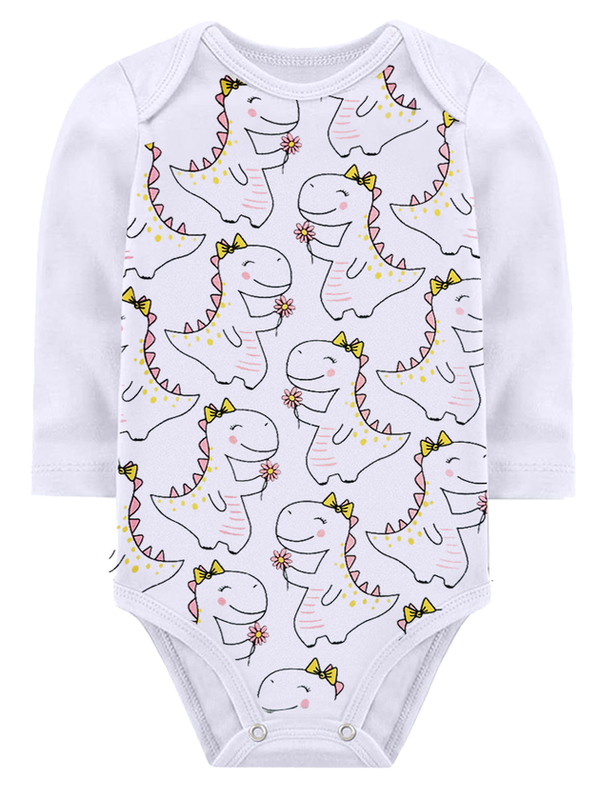 KIT BODY BEBÊ 5 PEÇAS RIBANA DINOSSAURO