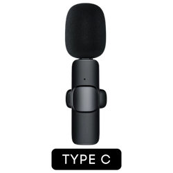 Microfone Lapela Sem Fio Compatível Android Usb C Type C