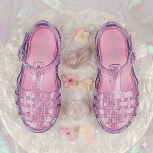 SANDALIA PAMPILI VALEN TRANSPARENTE/MIX ROXO PVC - 703005