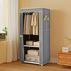Guarda Roupa Closet Dobrável Organizador com Capa de Tecido