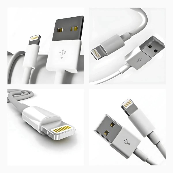 KIT 5 Cabos Lightning Conector USB
