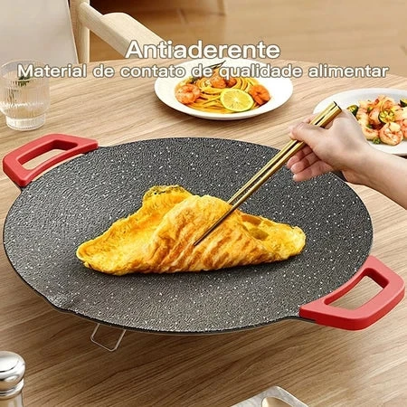 PowerGrill - Grill Elétrico Antiaderente de Pedra Vulcânica Maifan Stone - Entrega Grátis