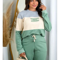 Conjunto Moletom Peluciado Style Verde