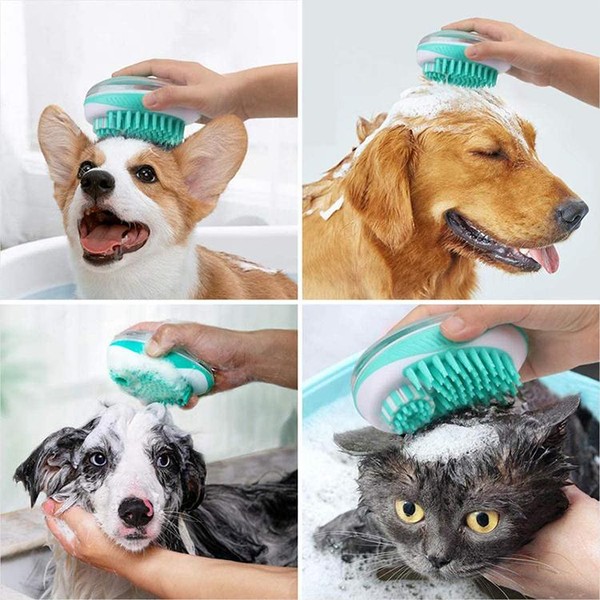 Escova de Banho para Cães e Gatos