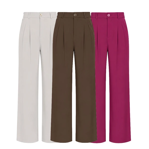 [LEVE 3 PAGUE 2] Calça Feminina Helena em Seda Gelo e Elastano (Elegante, confortável e irresistível!)