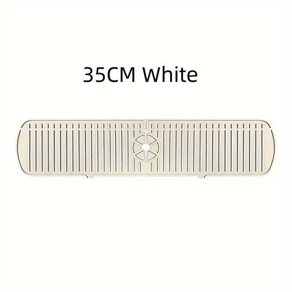 Silicone Drain Mat, Kitchen Faucet Sink Splash Guard,  Sink Draining Pad Behind Faucet,For Kitchen & Bathroom Countertop Protect