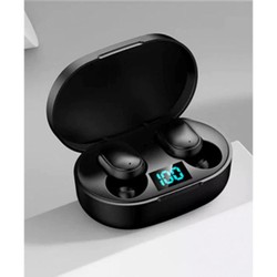 Fone De Ouvido Sem Fio E6s e A6s Bluetooth 5.0  Tws Preto