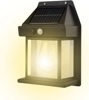 Luminária Solar Externa Potente Arandela Energia Solar