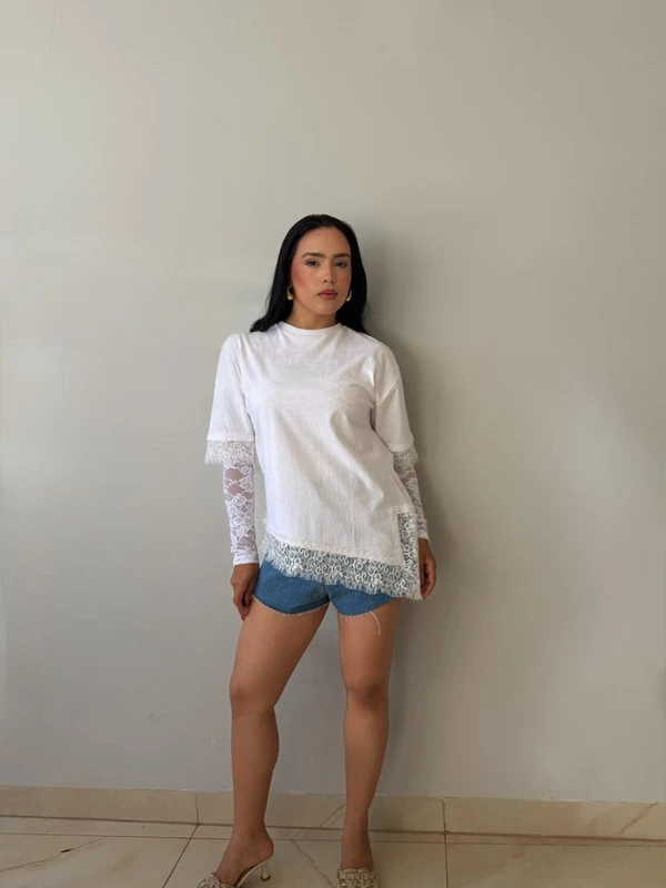 BLUSA ALINE ALGODÃO RENDA
