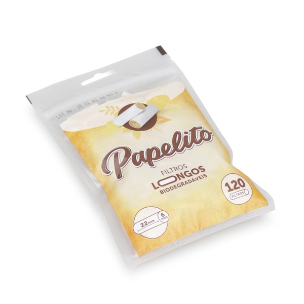 Filtro para Cigarro Papelito Organico Longo 6mm (Pacote com 120)