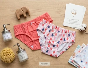 KIT CALCINHA GOIABA CORAÇAO MENINA KIDS PINGO LELE 76159