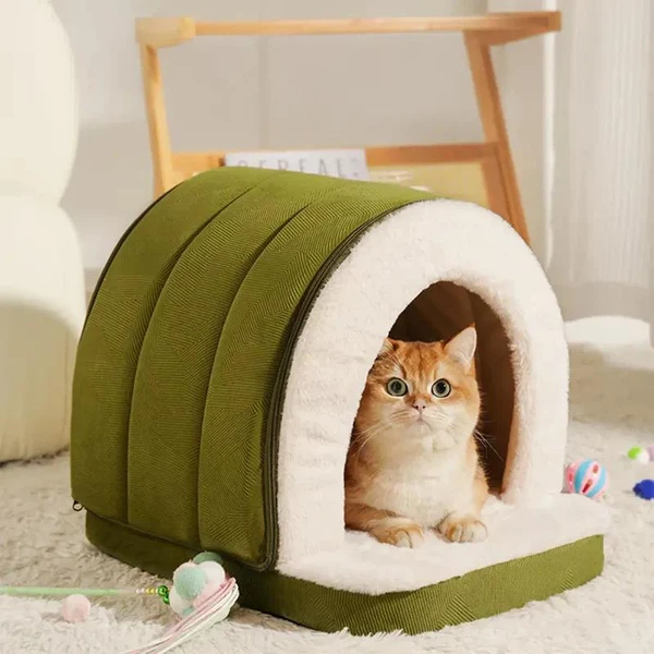 [ÚLTIMAS UNIDADES] Cama Ortopédica Caverna - Escadinha Pet + Pelúcia de BRINDE