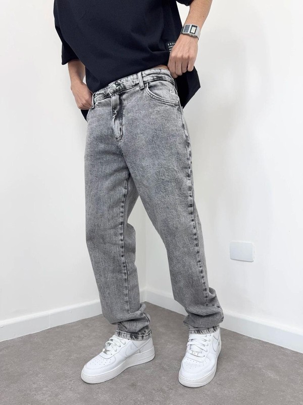 Calça Jeans Reta Vintage Brothers Estonada