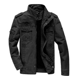 Jaqueta Militar Masculina Plus Size M-6XL - Algodão e Poliéster